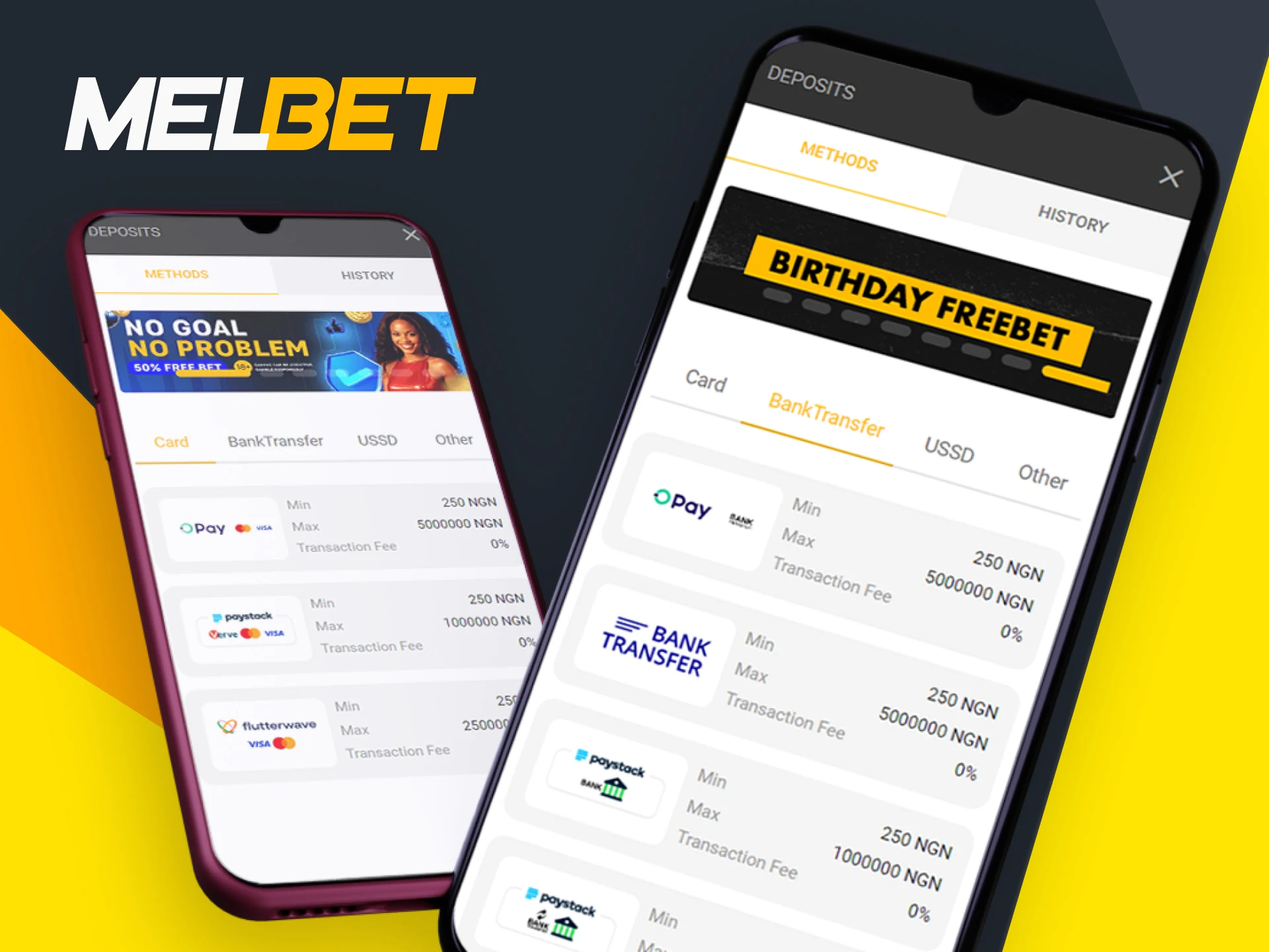 Choose the best payment system to deposit money into your Melbet account.