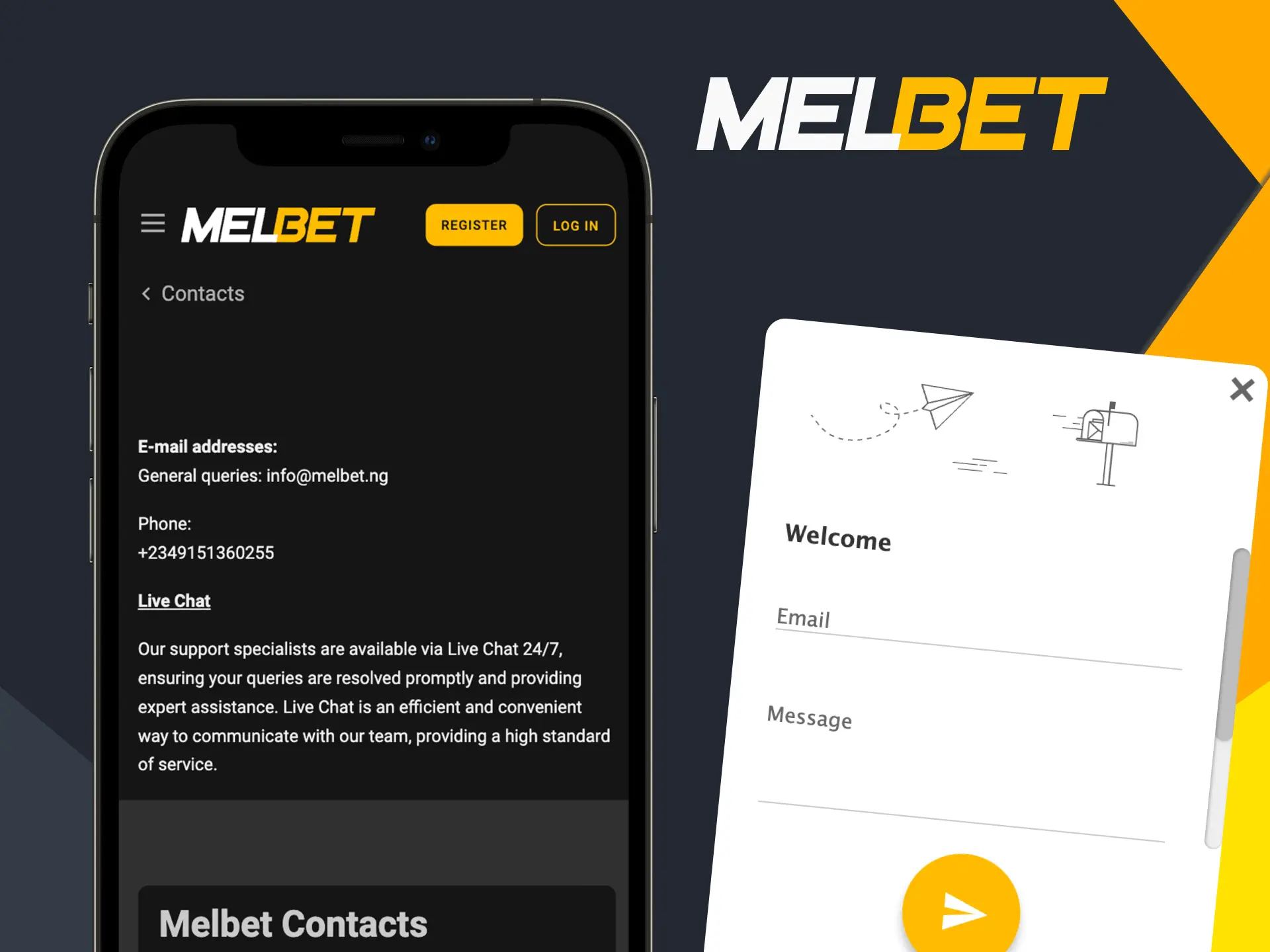 Nigerians can quickly get in touch with Melbet.