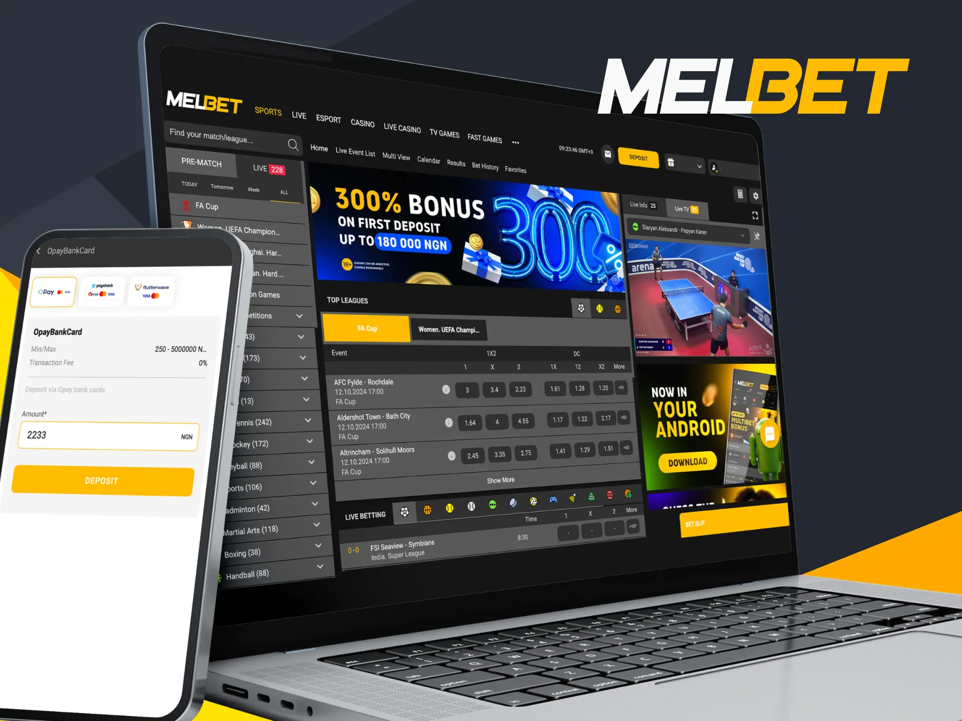 Reasons why you may have problems making a deposit at Melbet.