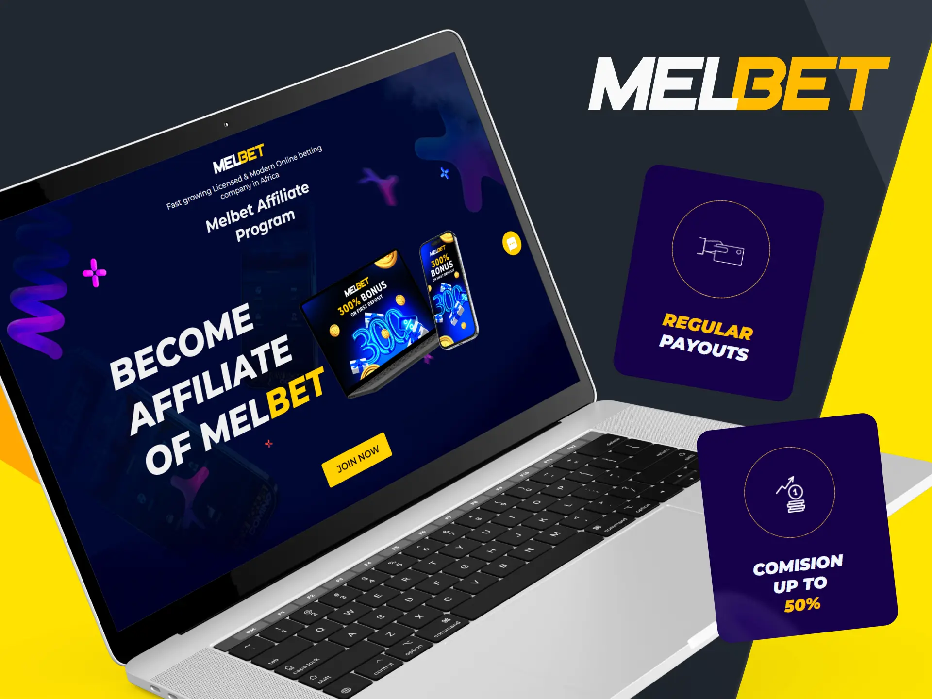 Earn more with Melbet, become an partner of the company, invite new users.