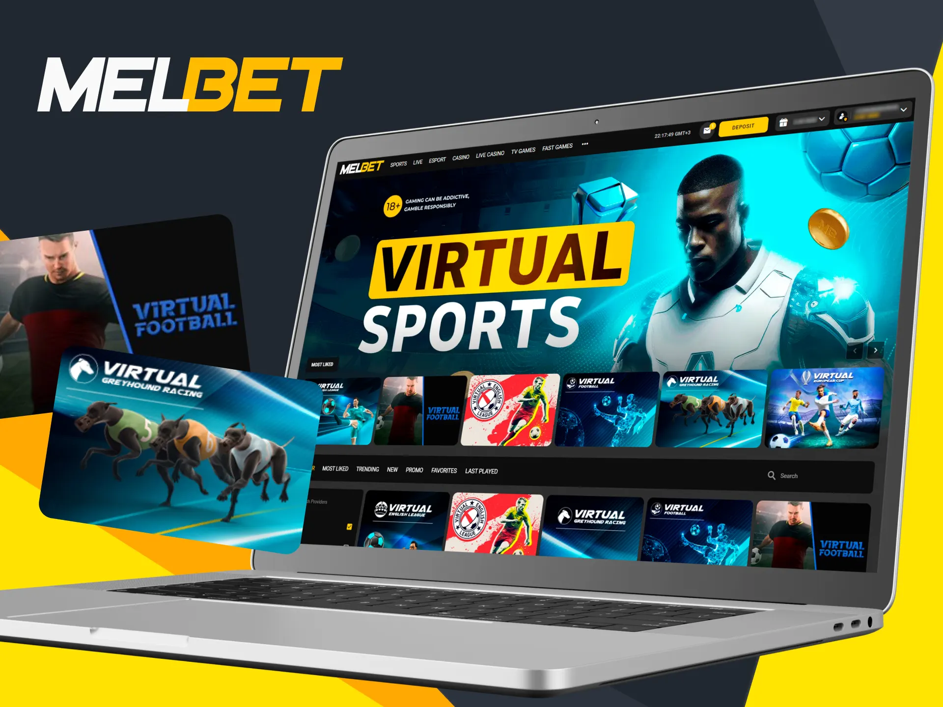 Dive into the world of virtual betting, find out what areas of this type are available at Melbet.