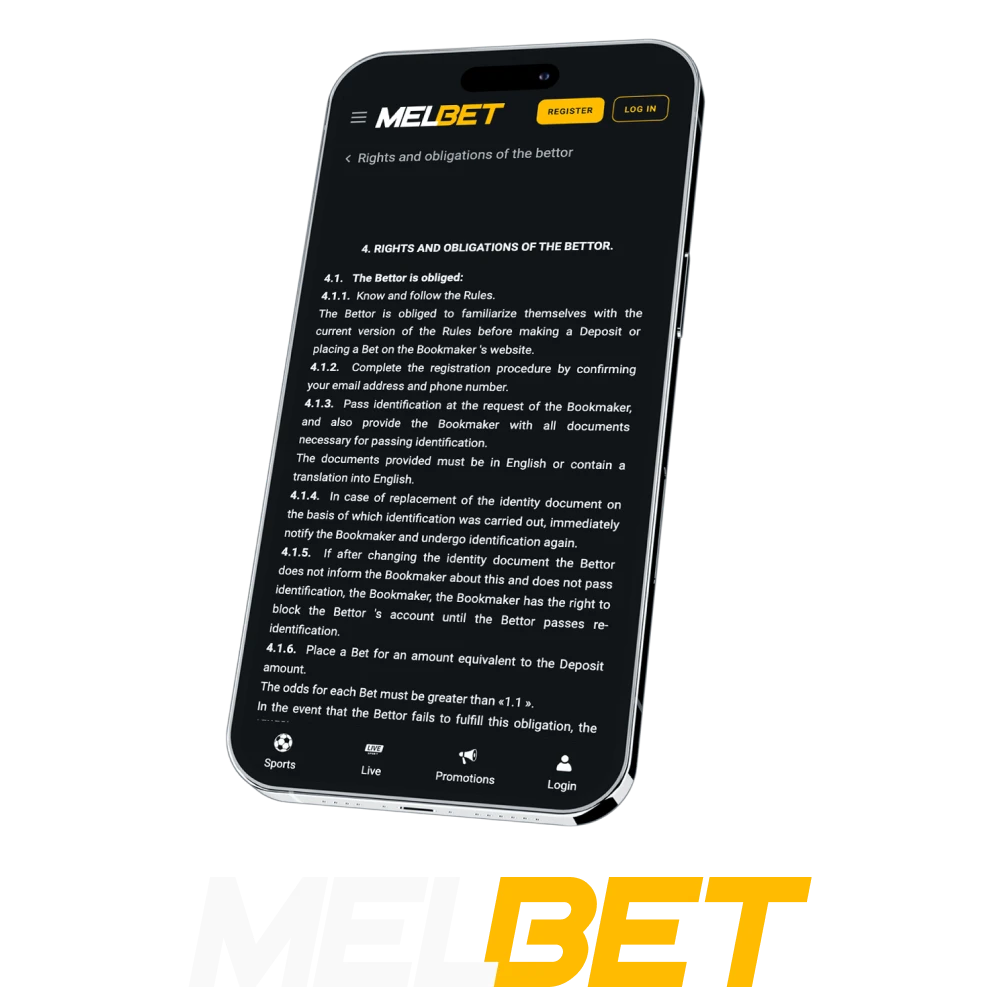 The Privacy Policy explains how the Melbet platform collects, uses and protects customers' personal information.