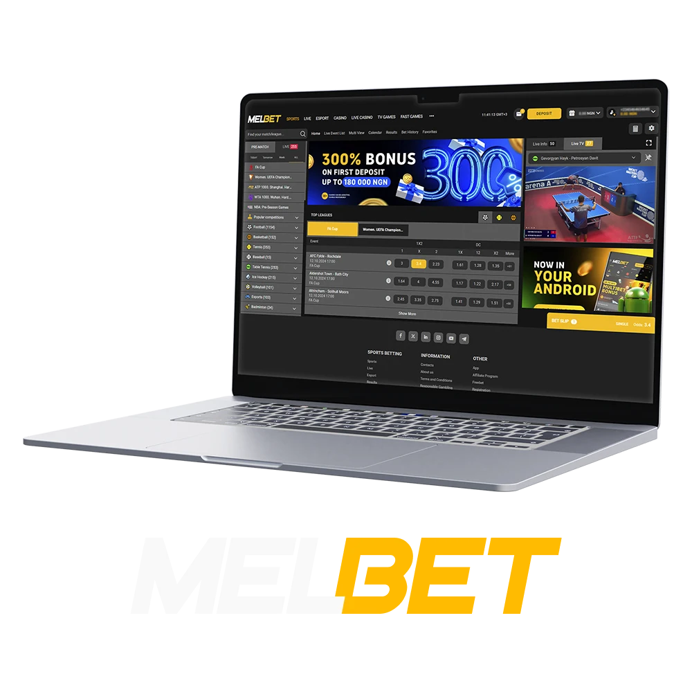 Visit Melbet website for betting on various of sports.