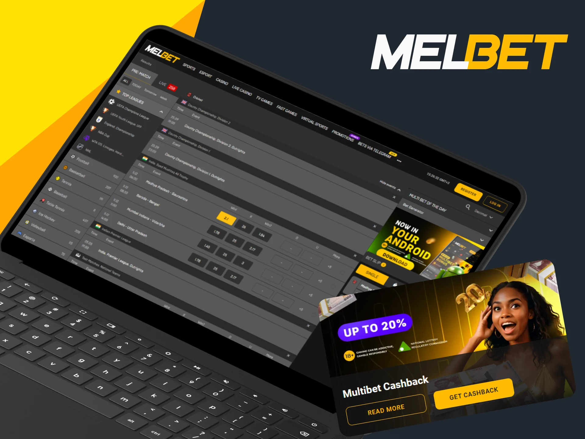 Check out the Multibet Cashback promotion at Melbet.