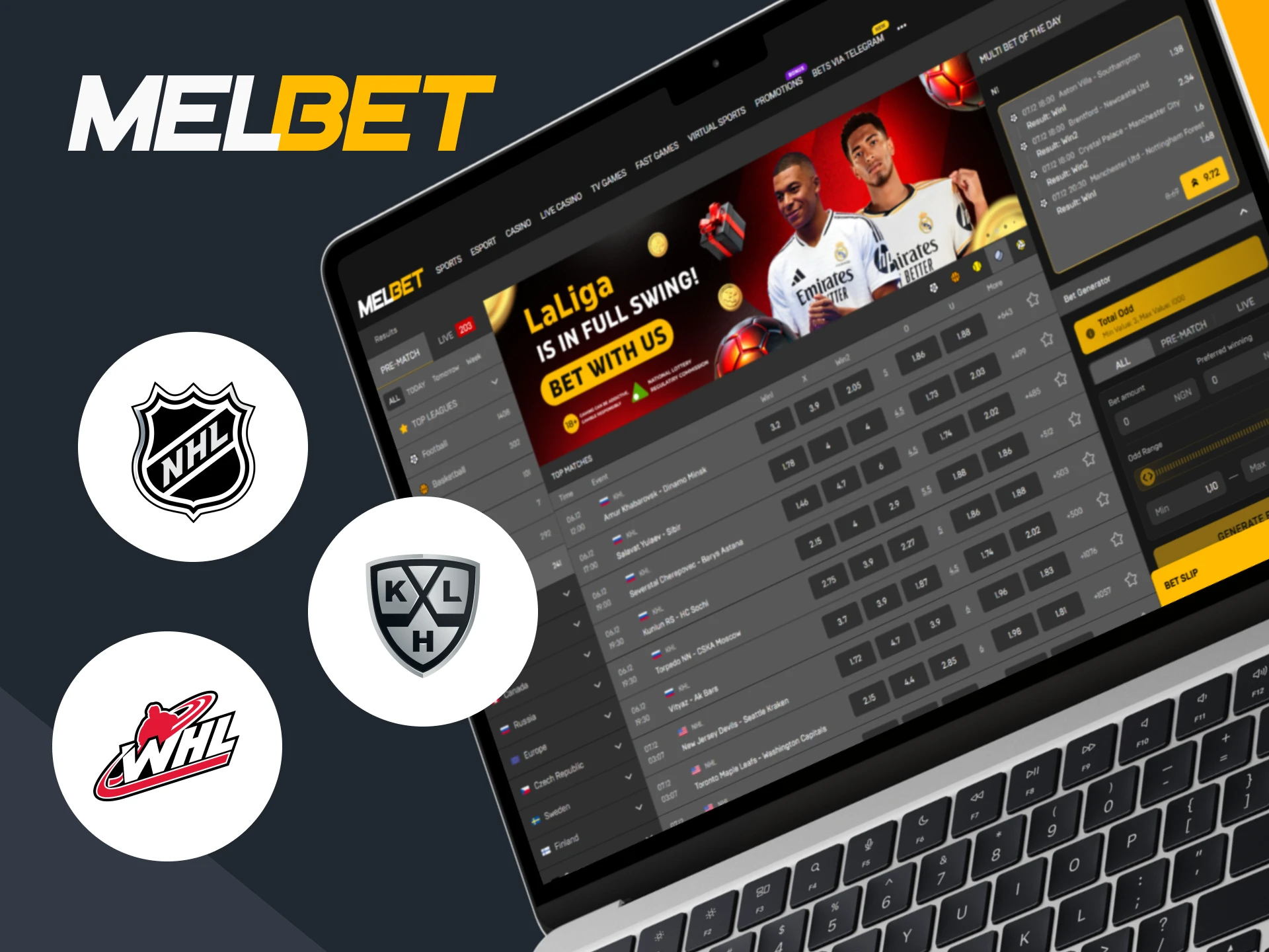 See popular ice hockey tournaments on the Melbet website.