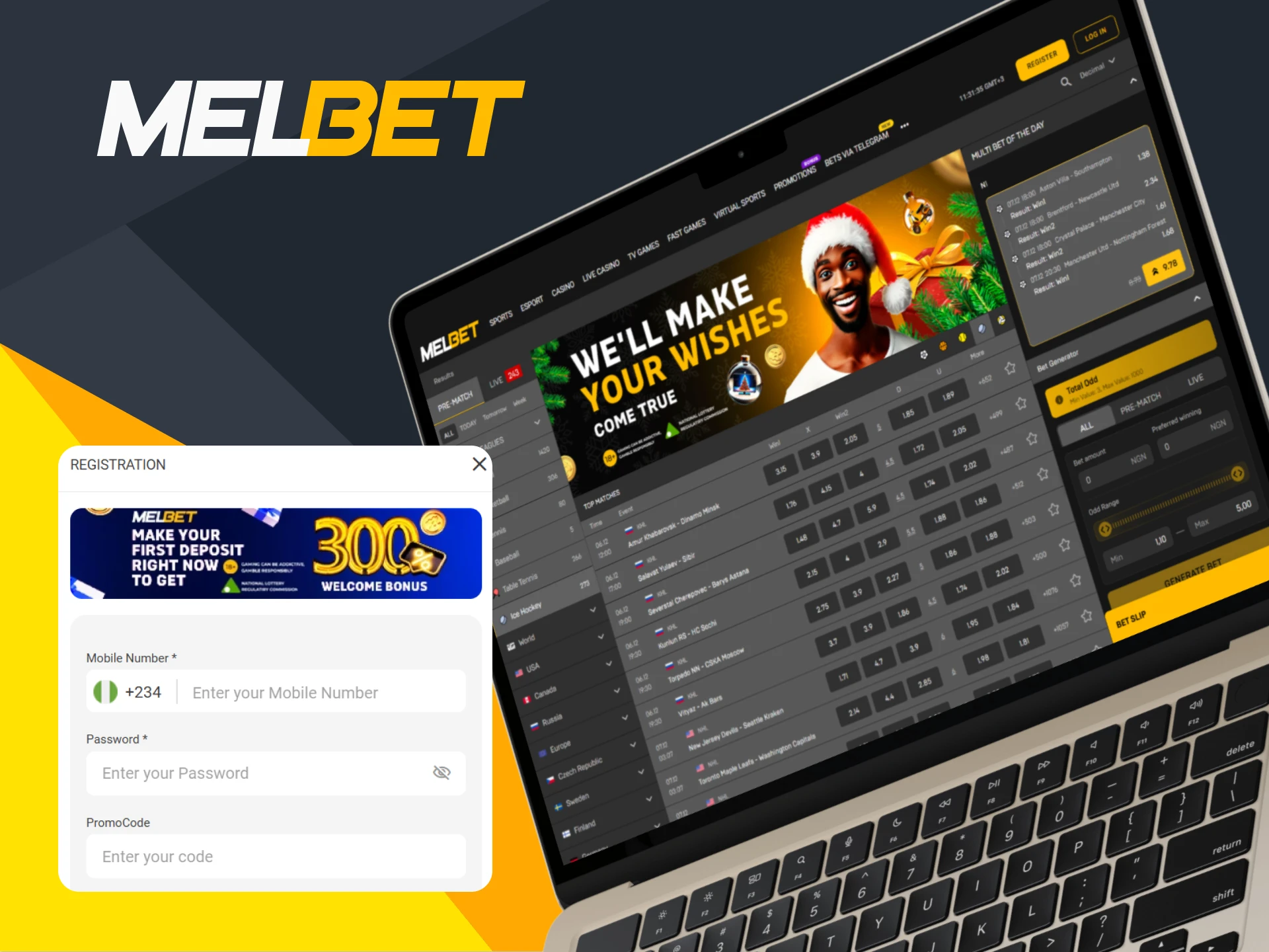 Sign up for Melbet and make bets on ice hockey games.