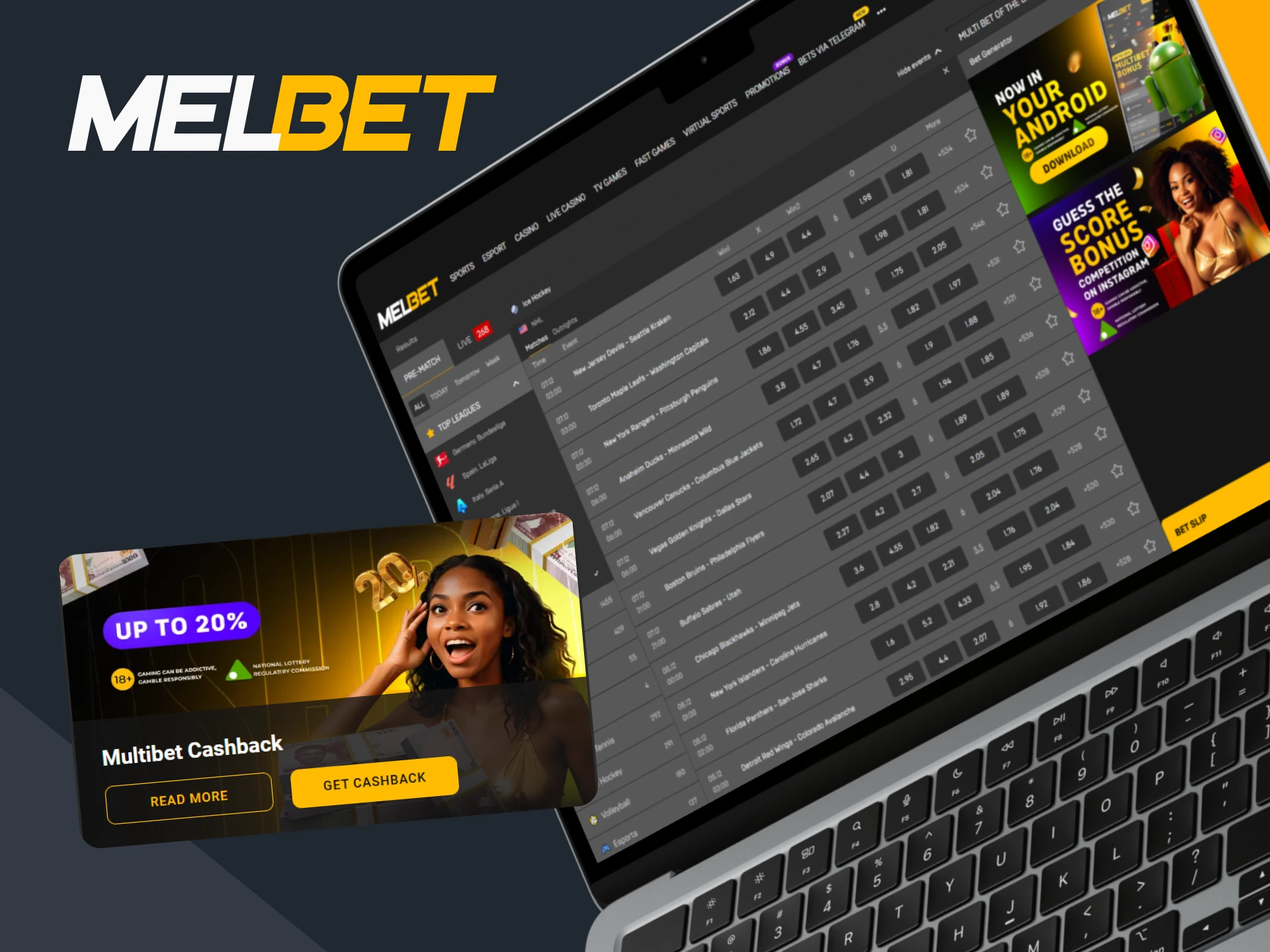 Check out the NHL bonuses offered by Melbet.