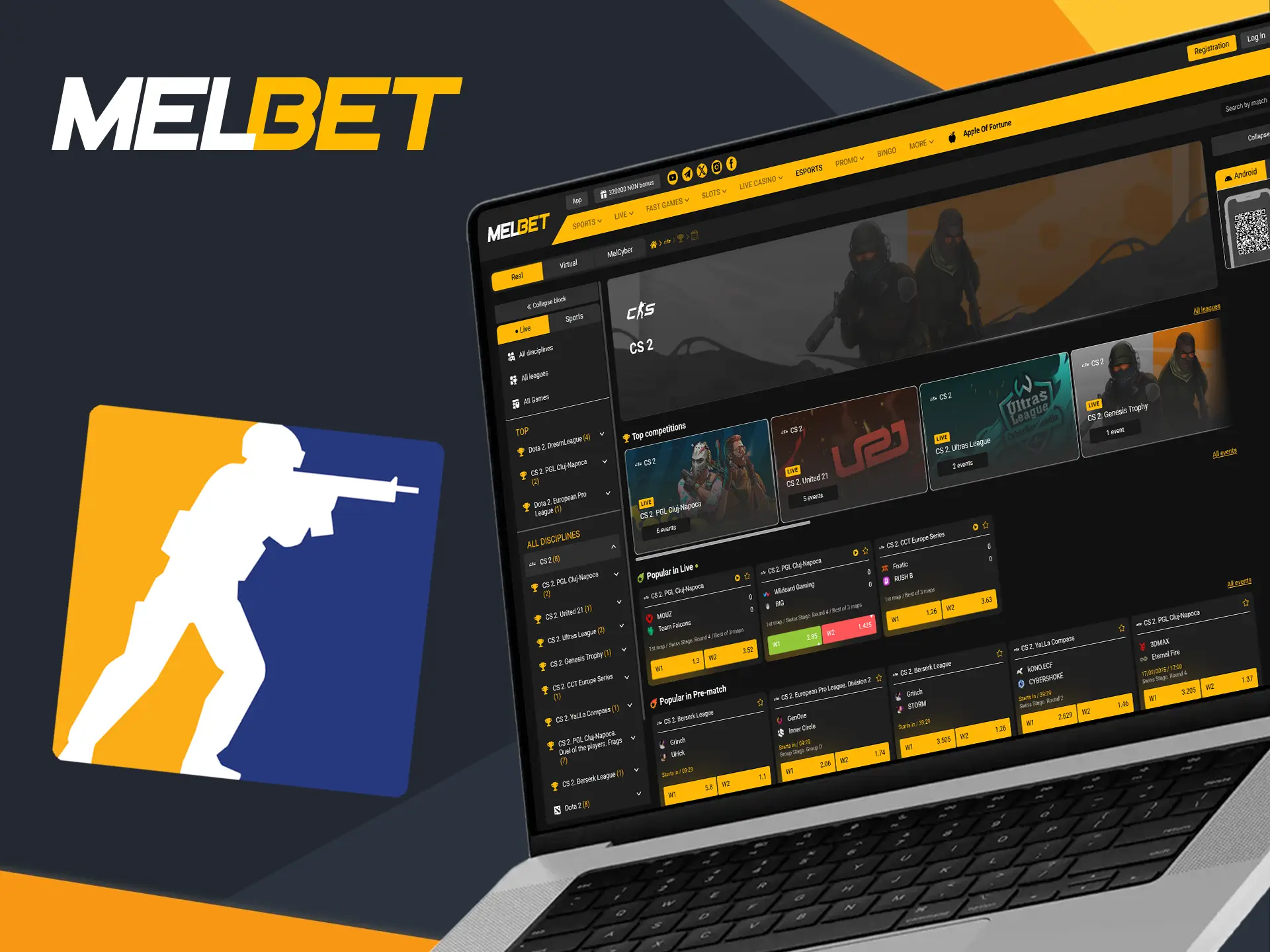 Melbet is a major player in the world of competitive esports, participating in many high-profile events.