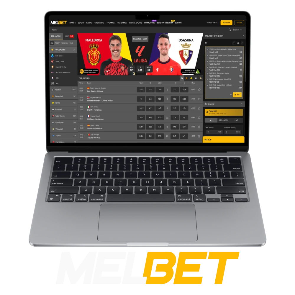 Melbet platform cooperates with various sponsors and partners.