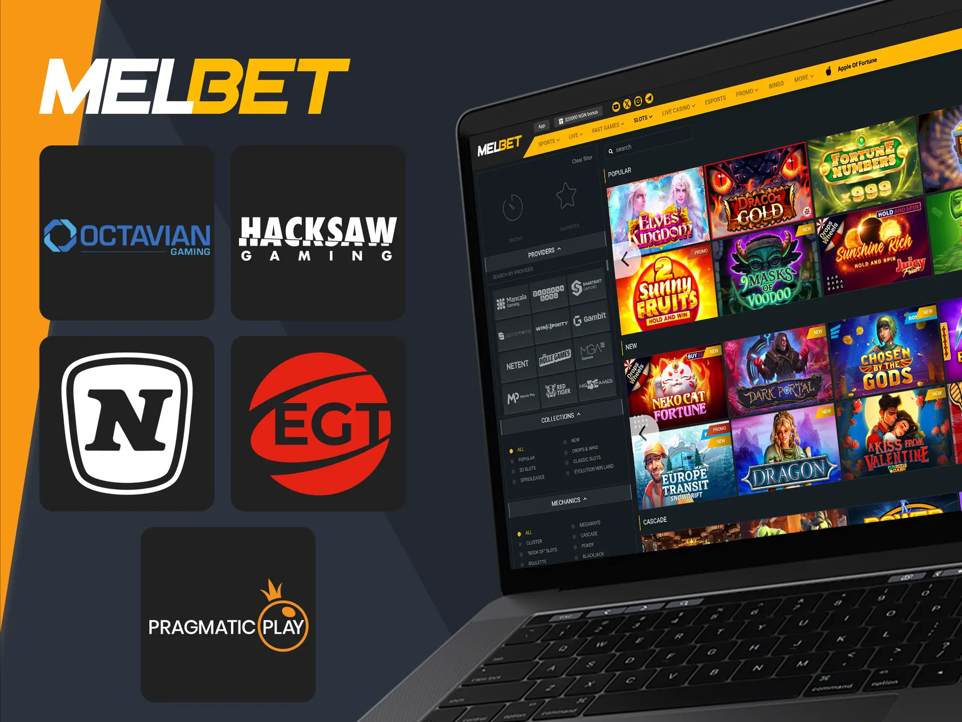 Melbet features top games and slots from leading providers.