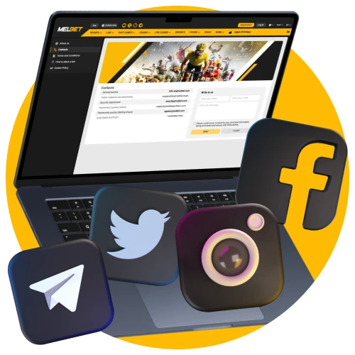 Follow Melbet on social media for updates and local promotions.