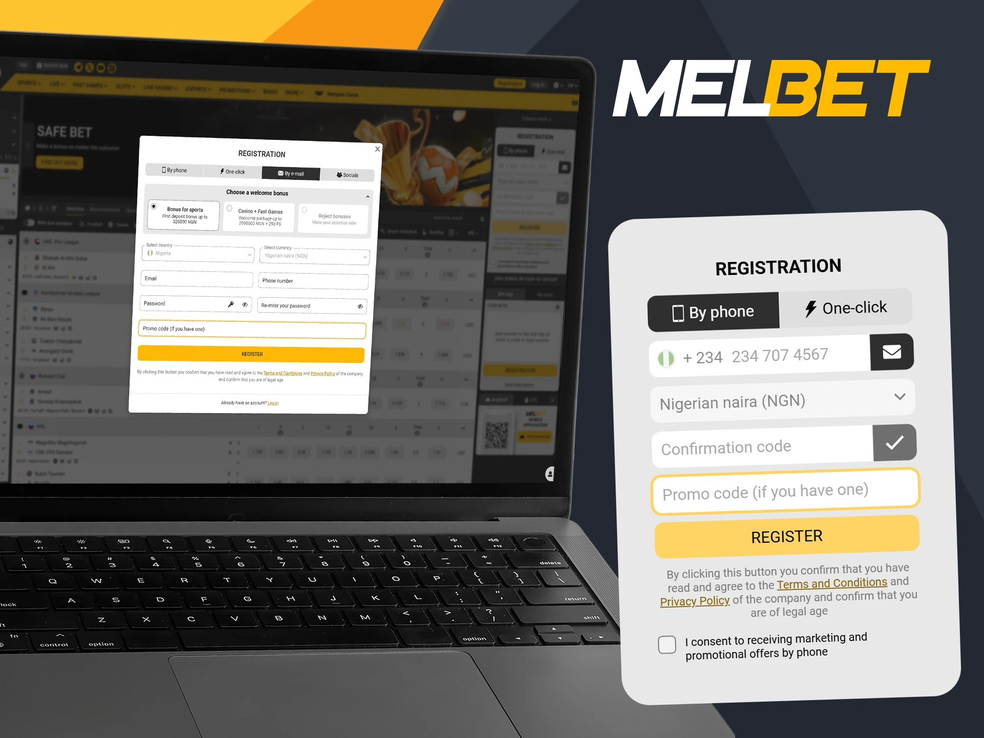 Use the Melbet promo code when registering or depositing for extra rewards.