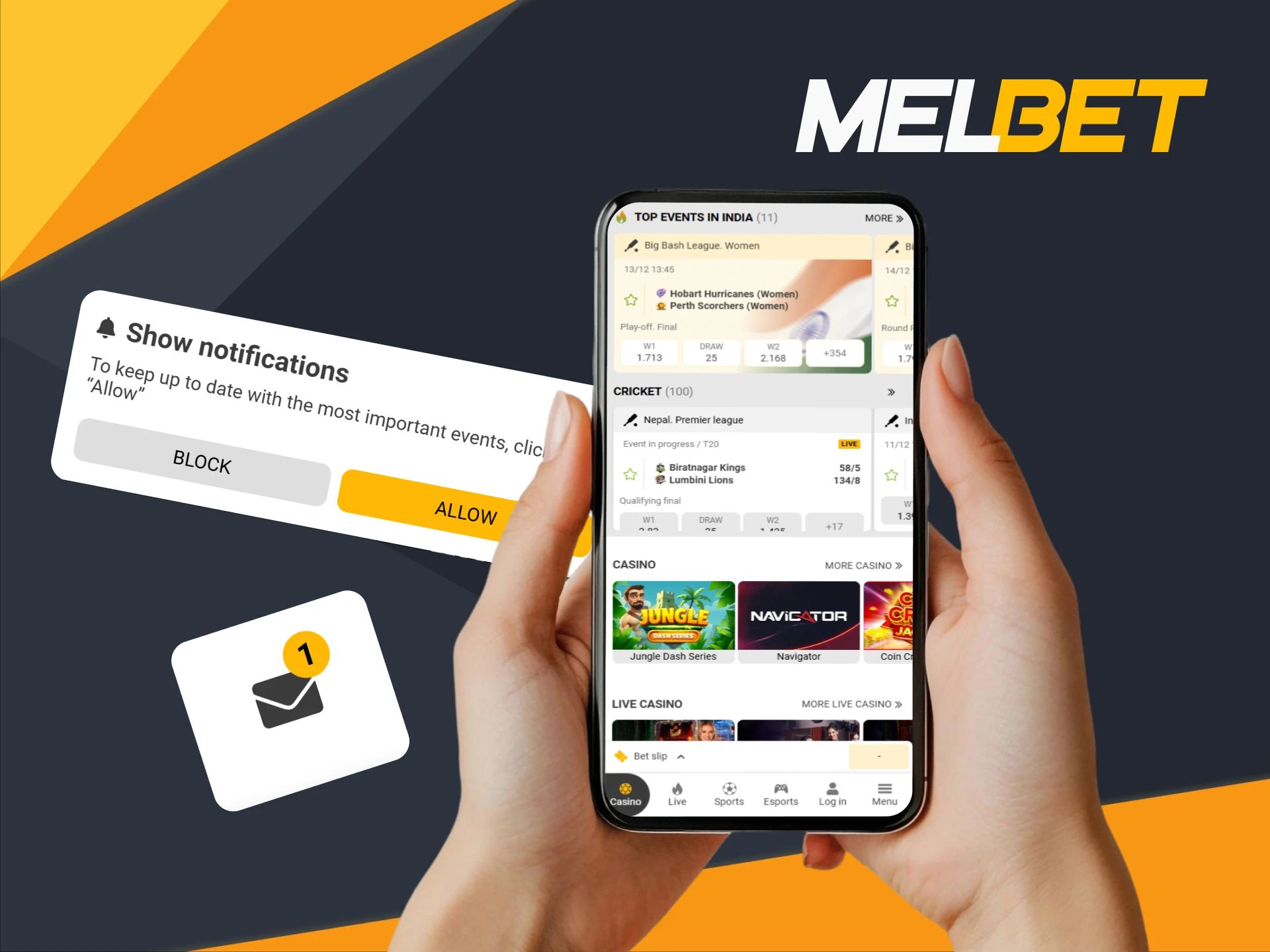 Get the latest update for the Melbet app and enhance your experience.