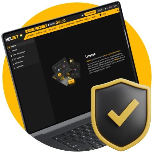 Rest assured with Melbet's full legality and security in India.