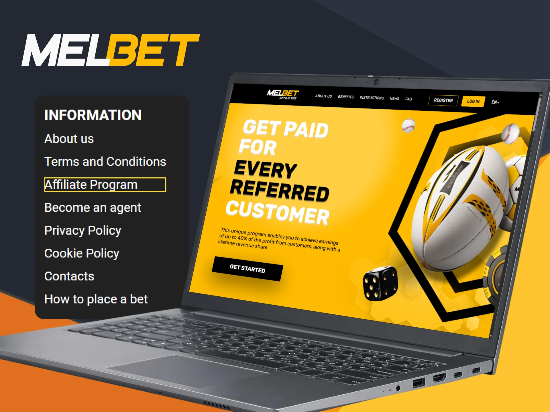 Join the Melbet affiliate program and earn additional funds in India.