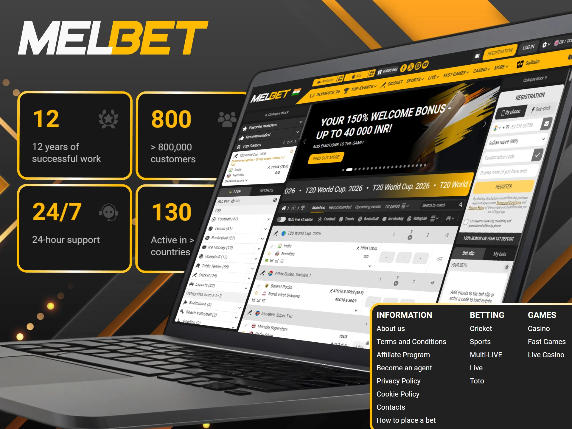 Read about the official Melbet betting company to start playing.