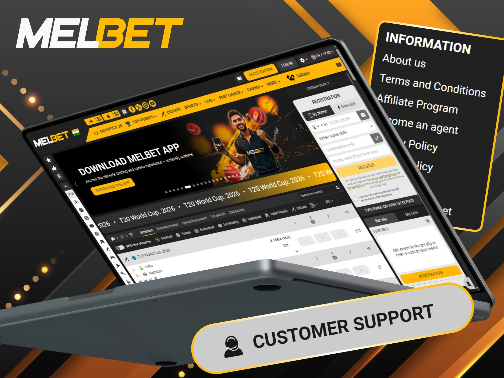 Meet our team of experts working for Melbet India.