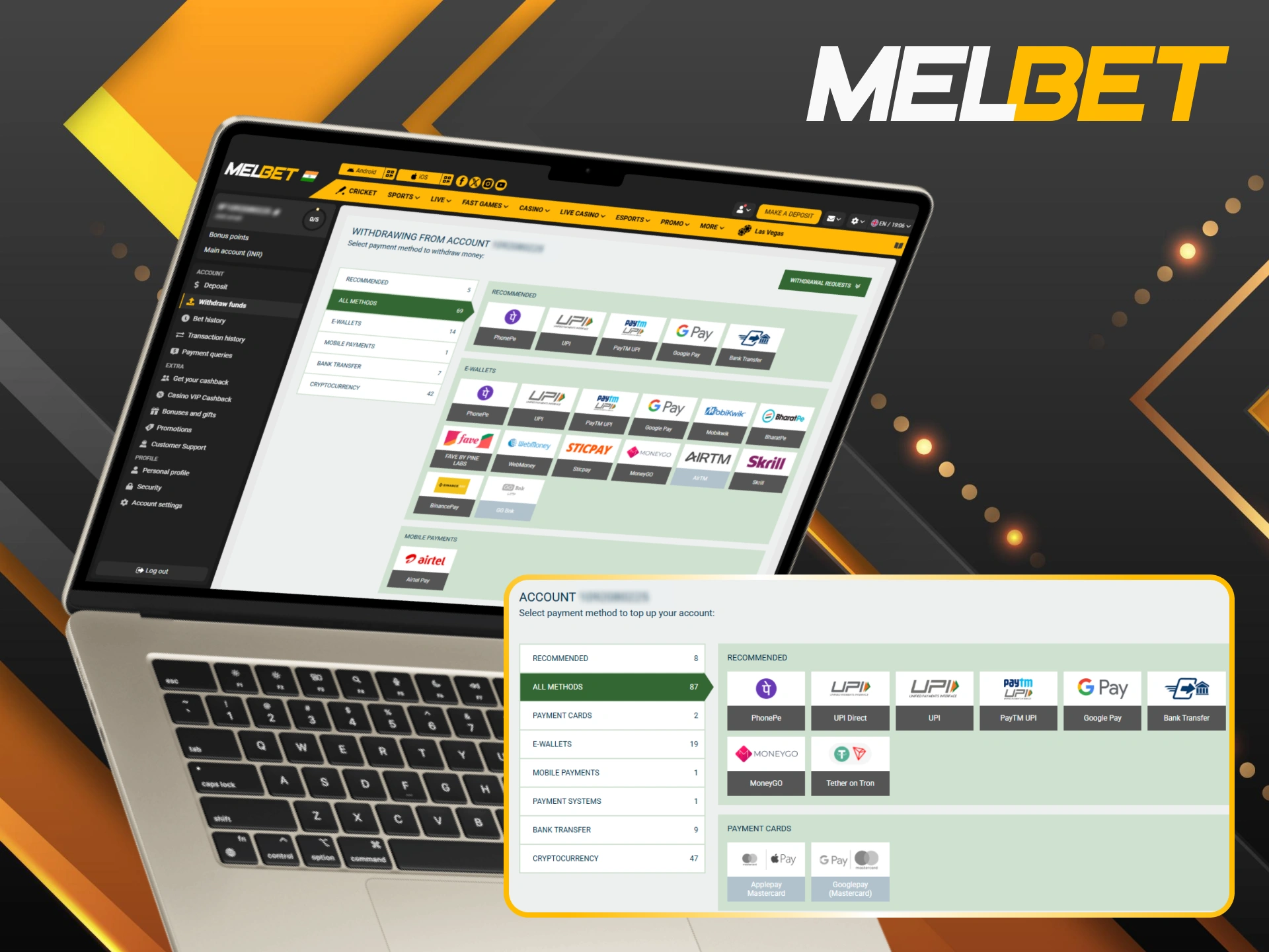 Use secure payment methods for boxing betting on the Melbet platform.