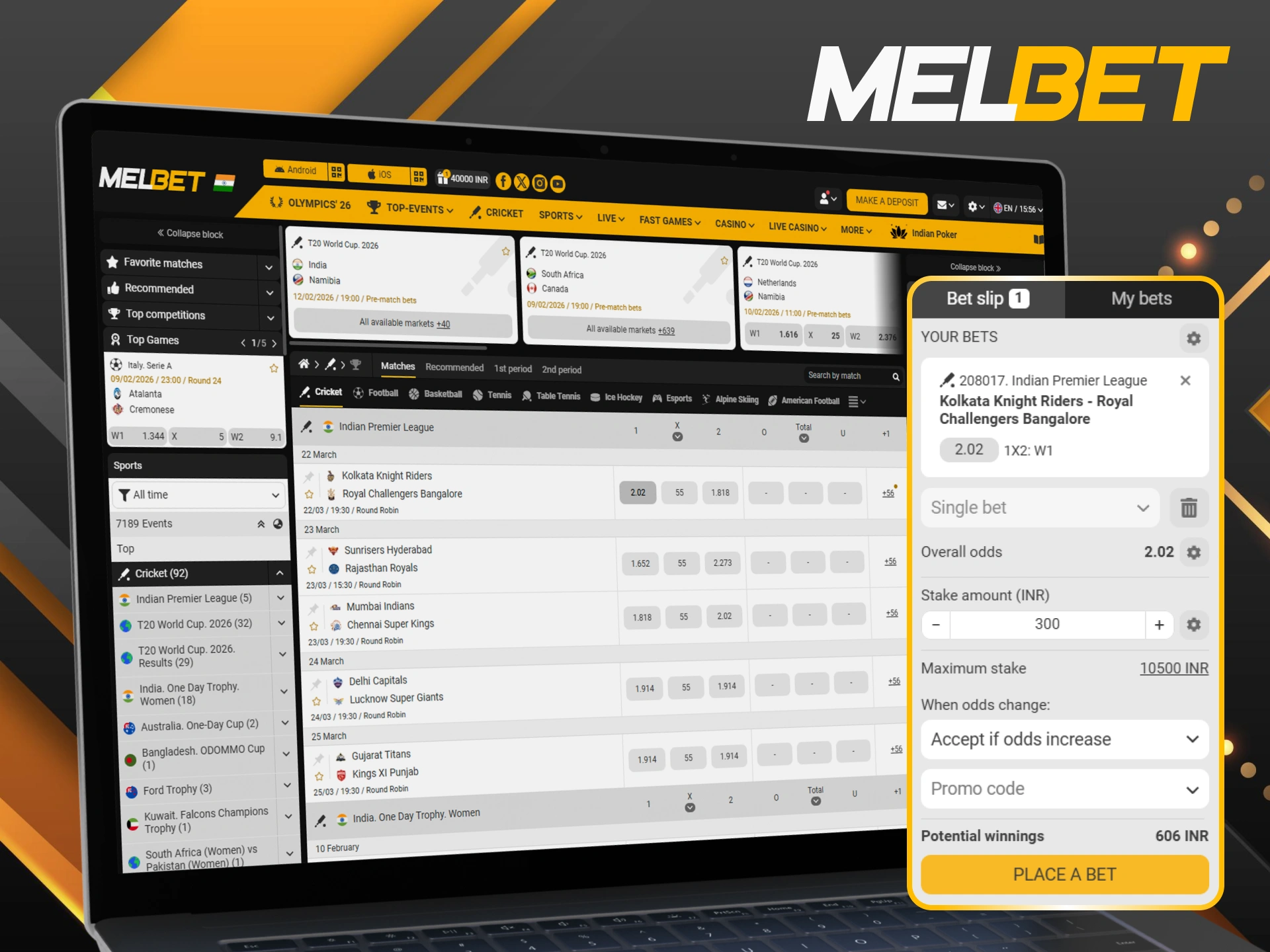 Learn how to bet on cricket and improve your Melbet skills.