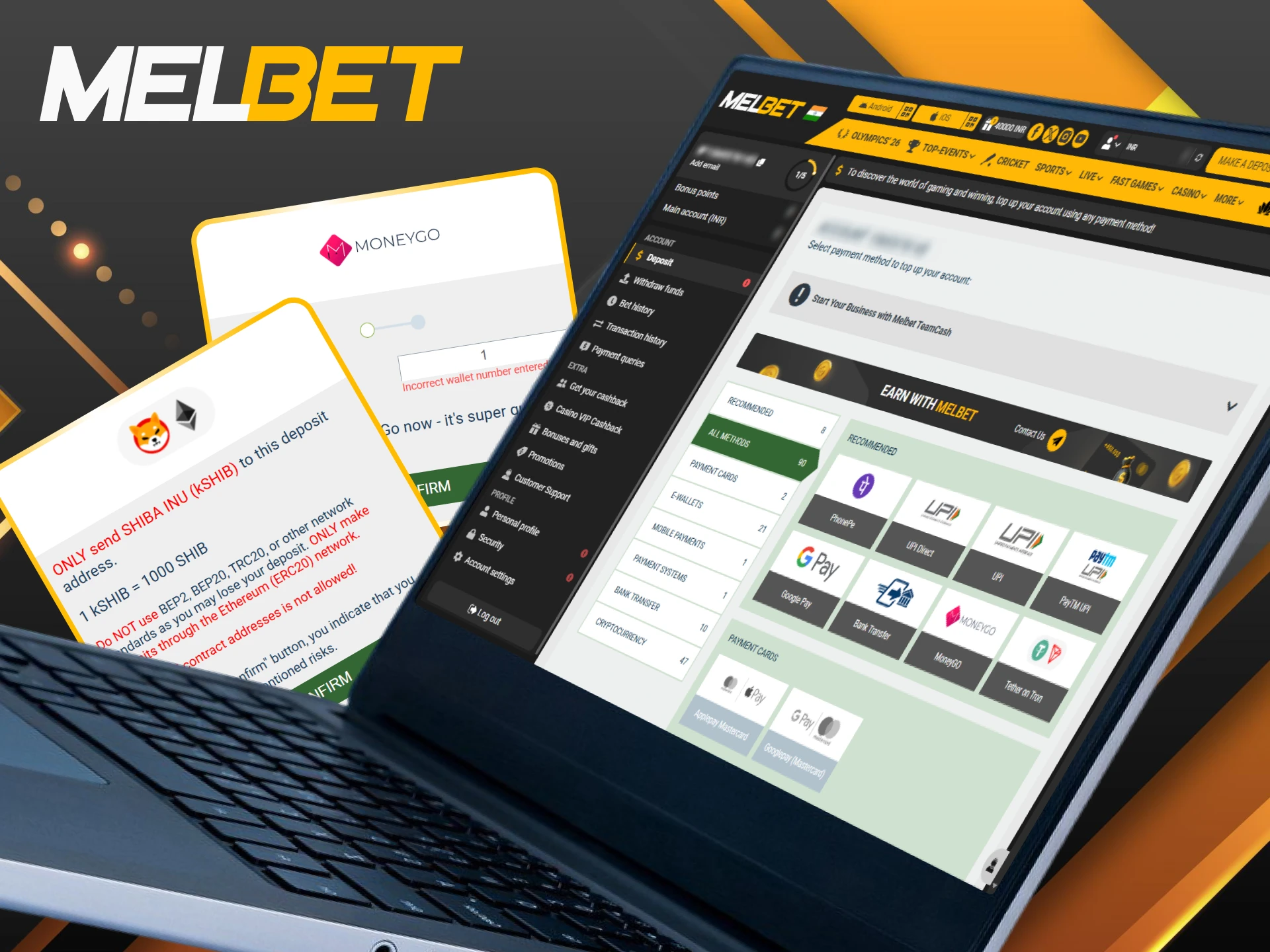 Find solutions for common deposit problems to ensure your Melbet balance is updated.