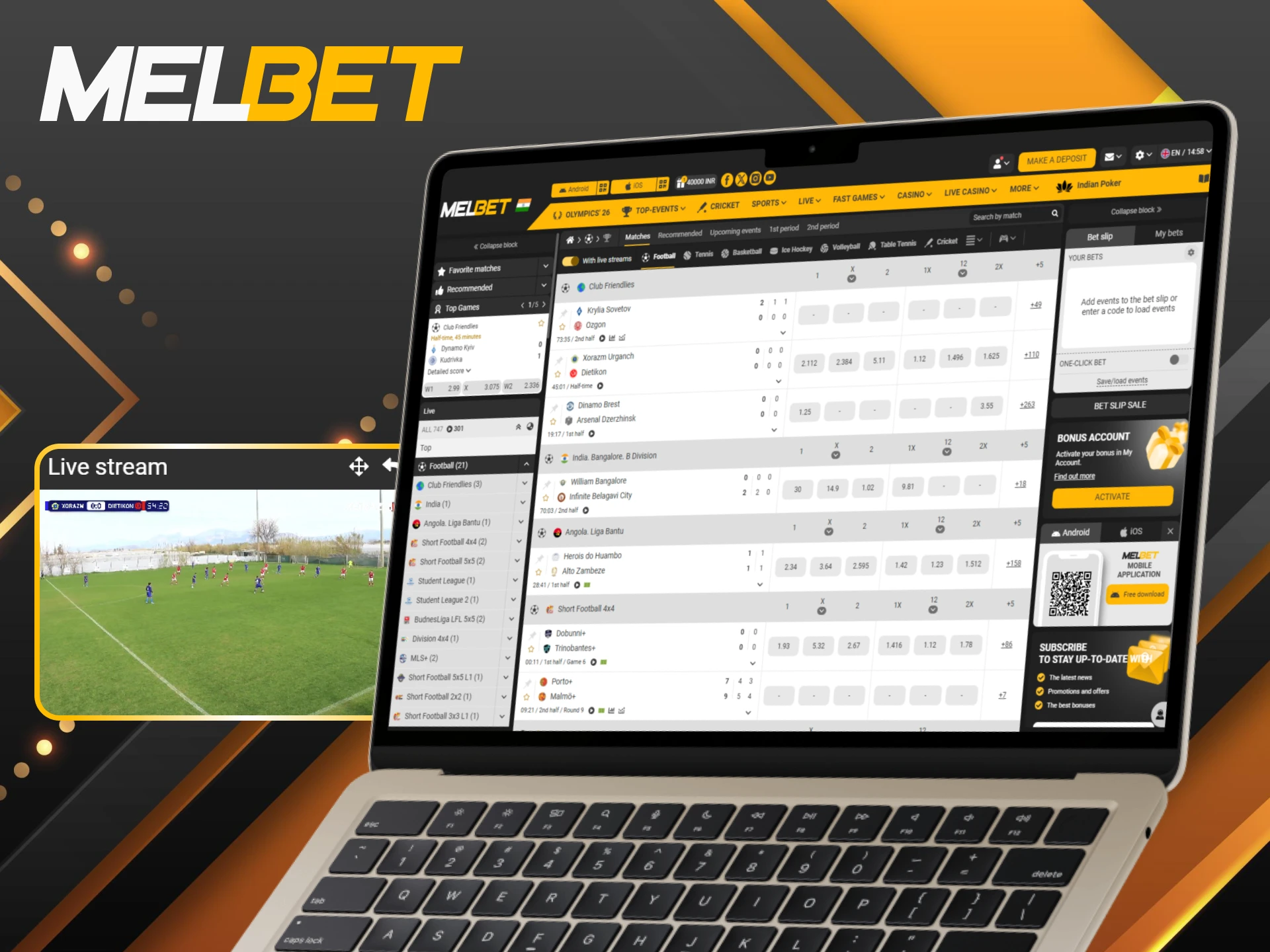 Place football live bets for real-time excitement on the Melbet platform.