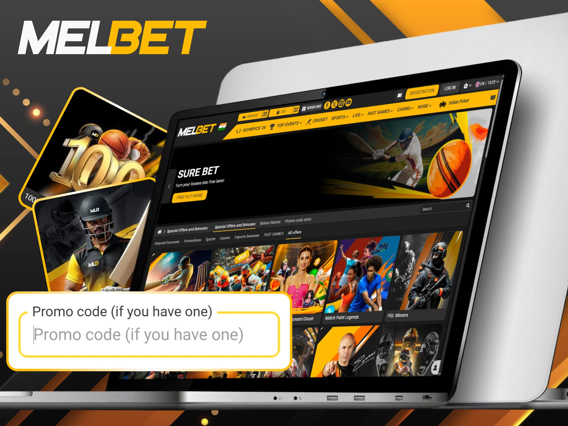 Discover other bonuses for Indian players available at Melbet today.