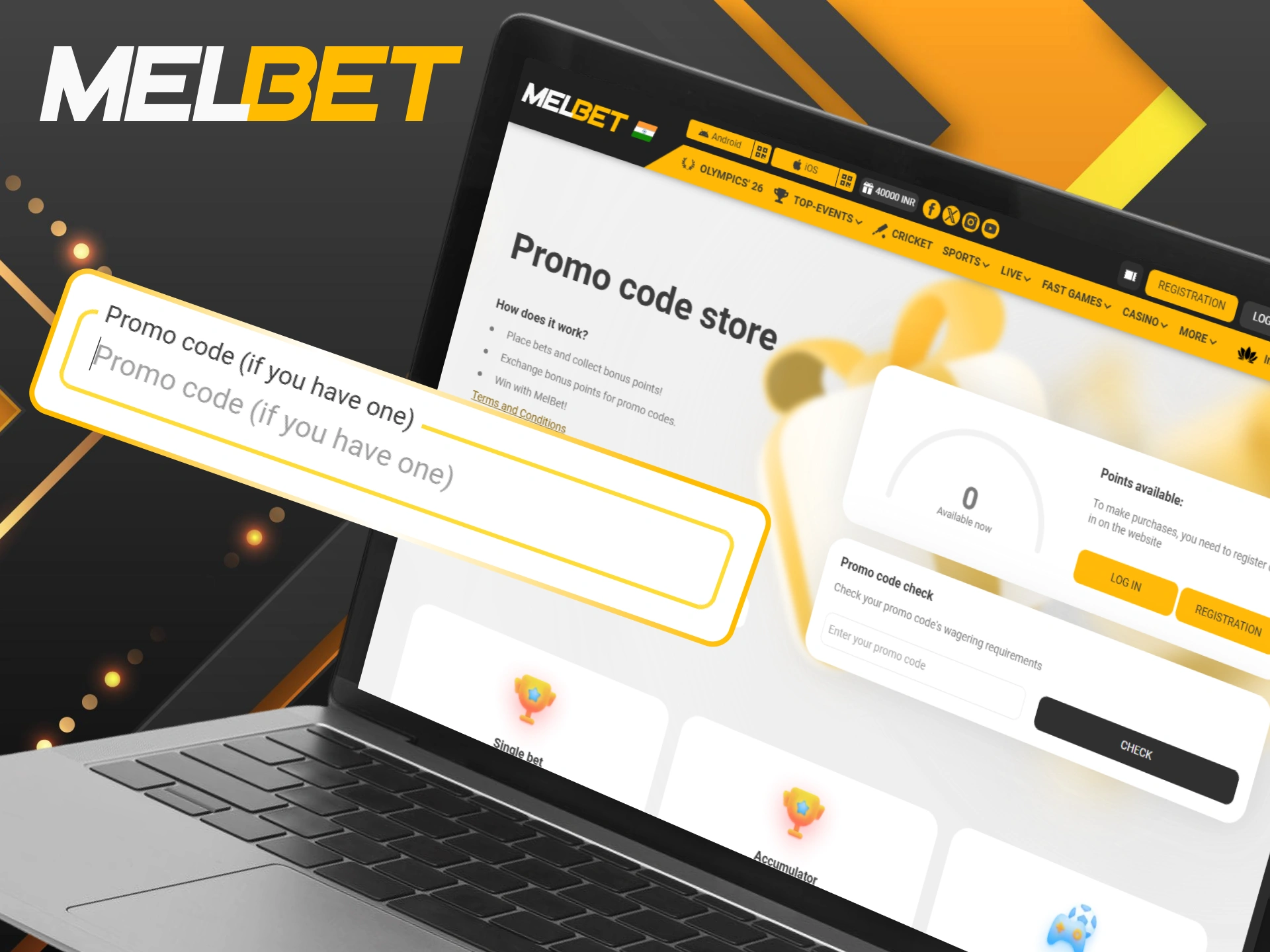 Learn what is a promo code and how to use it at Melbet.