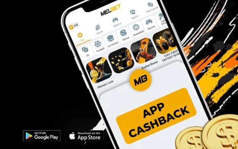 Get a weekly 10% cashback on your sports and casino losses exclusively through the Melbet India app.