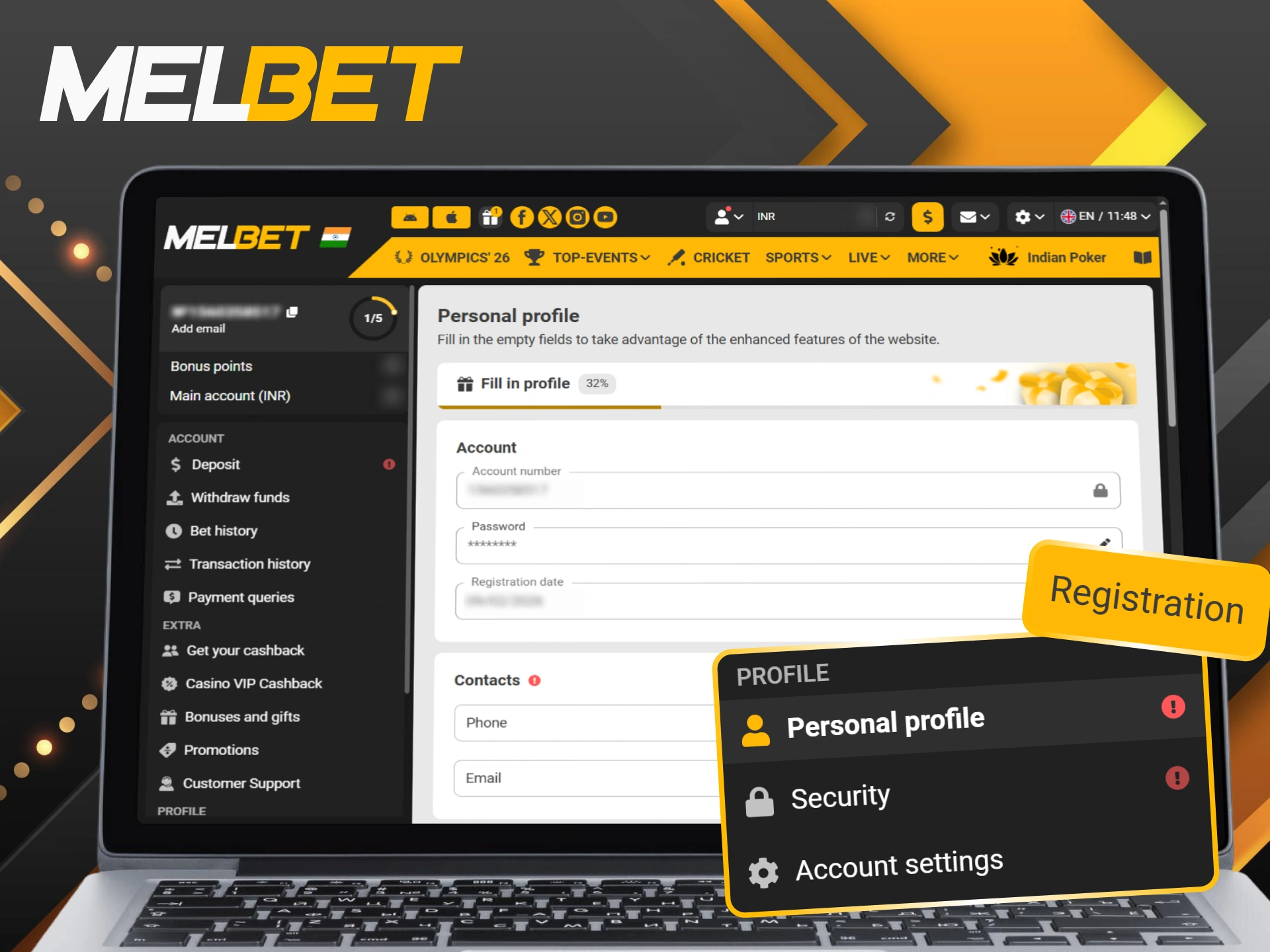 Complete your Melbet account verification to ensure secure withdrawals and data protection.