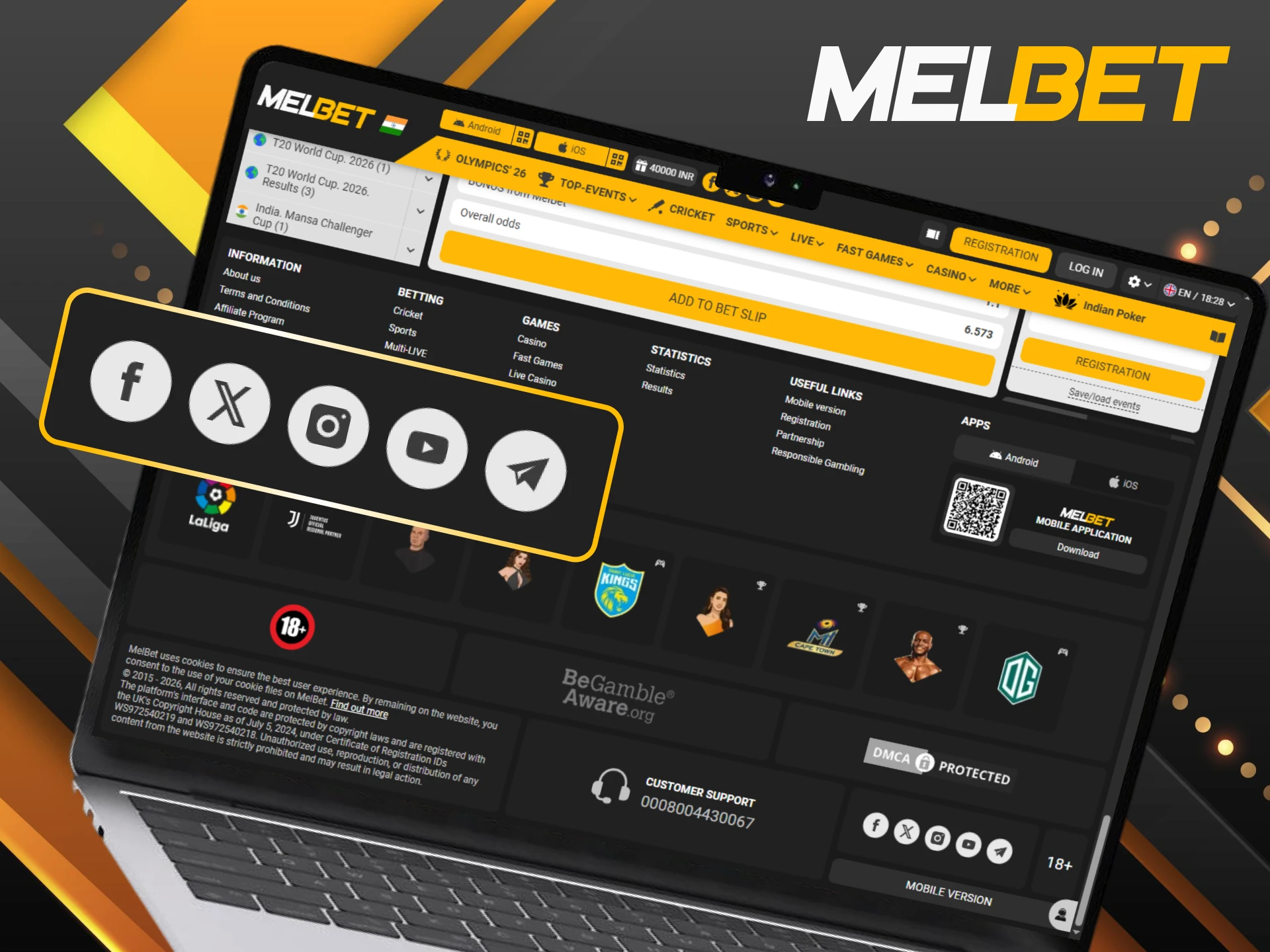 Follow Melbet Support on social media for the latest community updates.