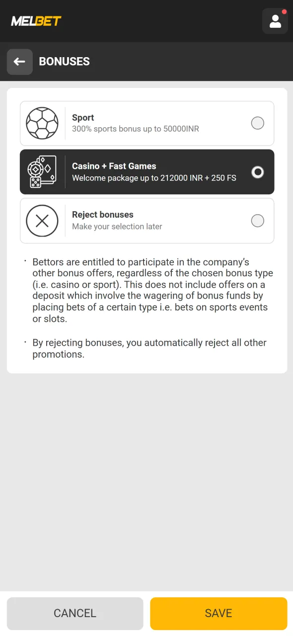 Claim Aviator welcome bonus on Melbet and boost your starting balance.