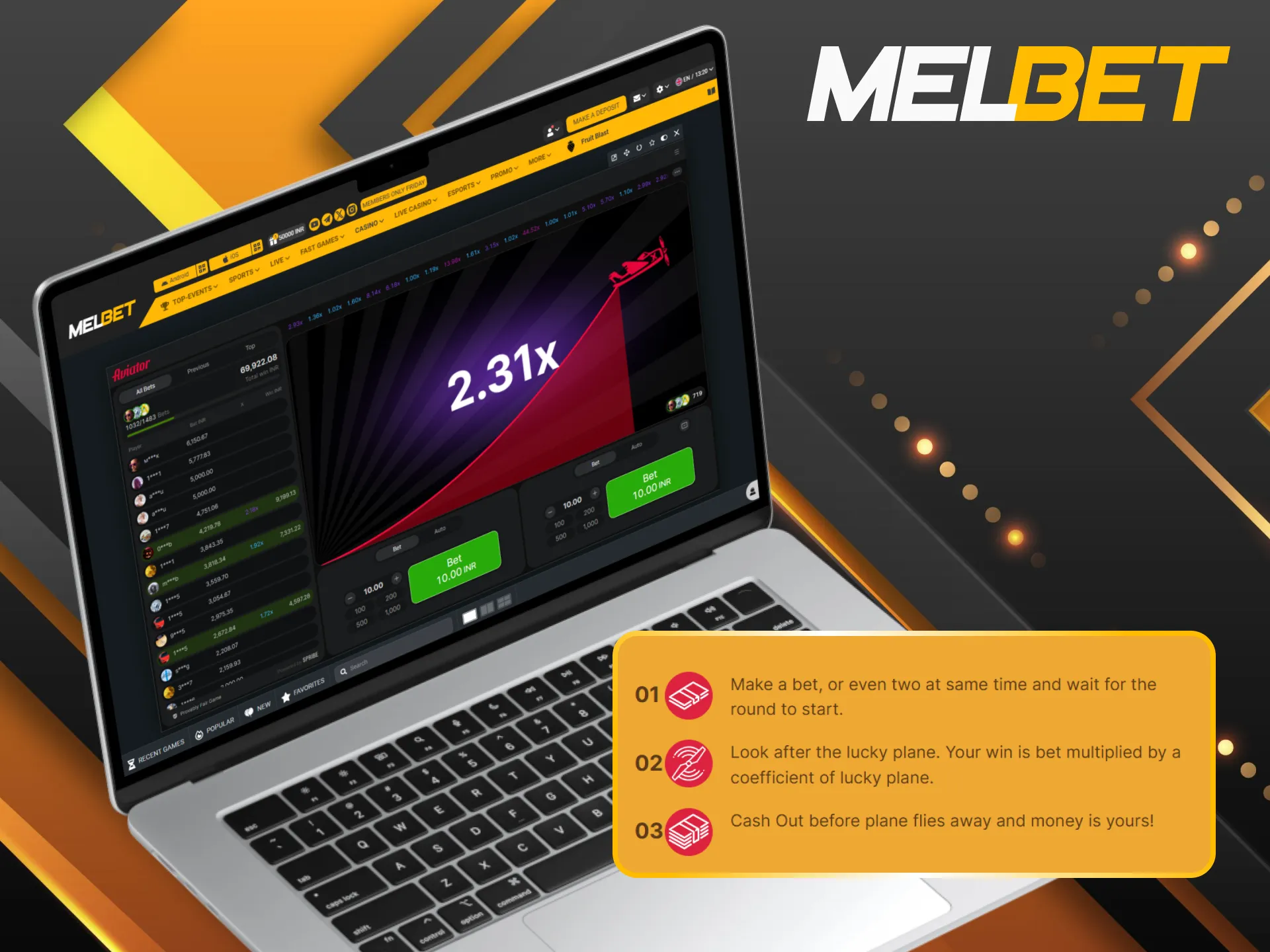 Use winning strategies for Aviator on Melbet and improve results.