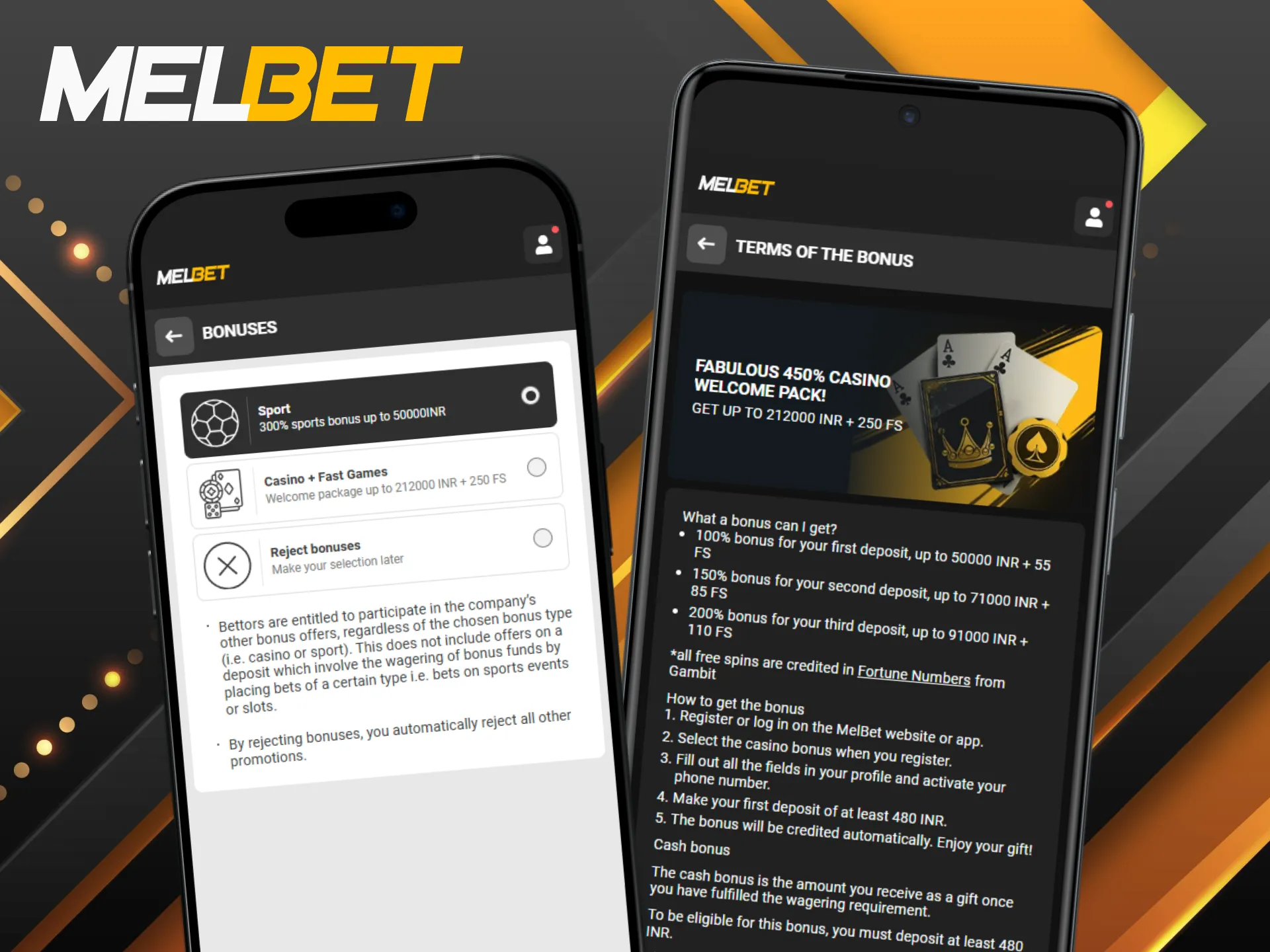 Claim Melbet welcome bonus via mobile app and play anywhere anytime.