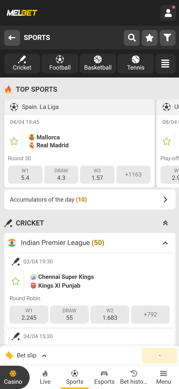 Start playing on Melbet and enjoy exciting casino and betting options.